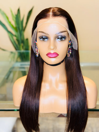 Sab hair Glueless Wig Straight lace frontale  HD Lace