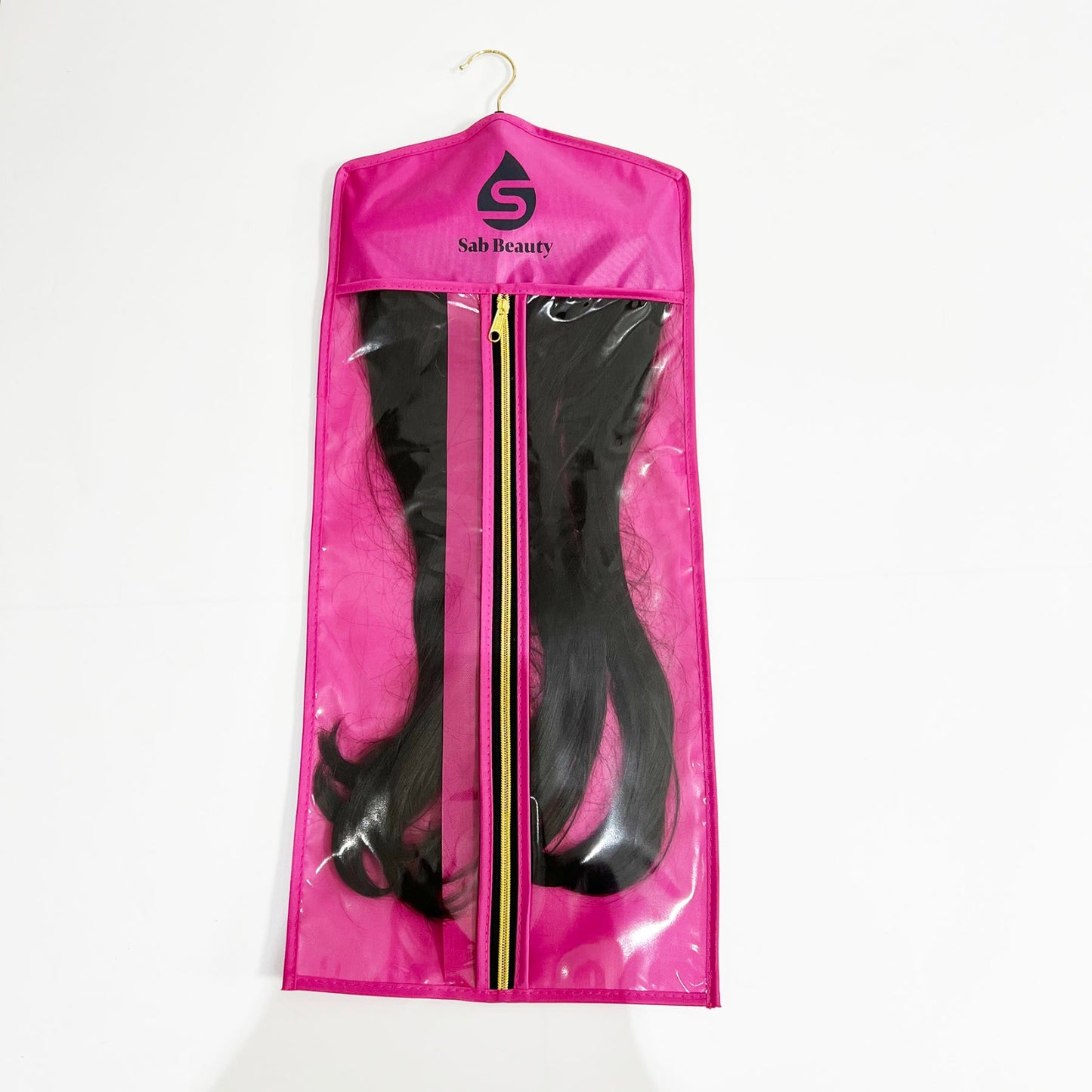 Pink Hair Extension Storage Bag